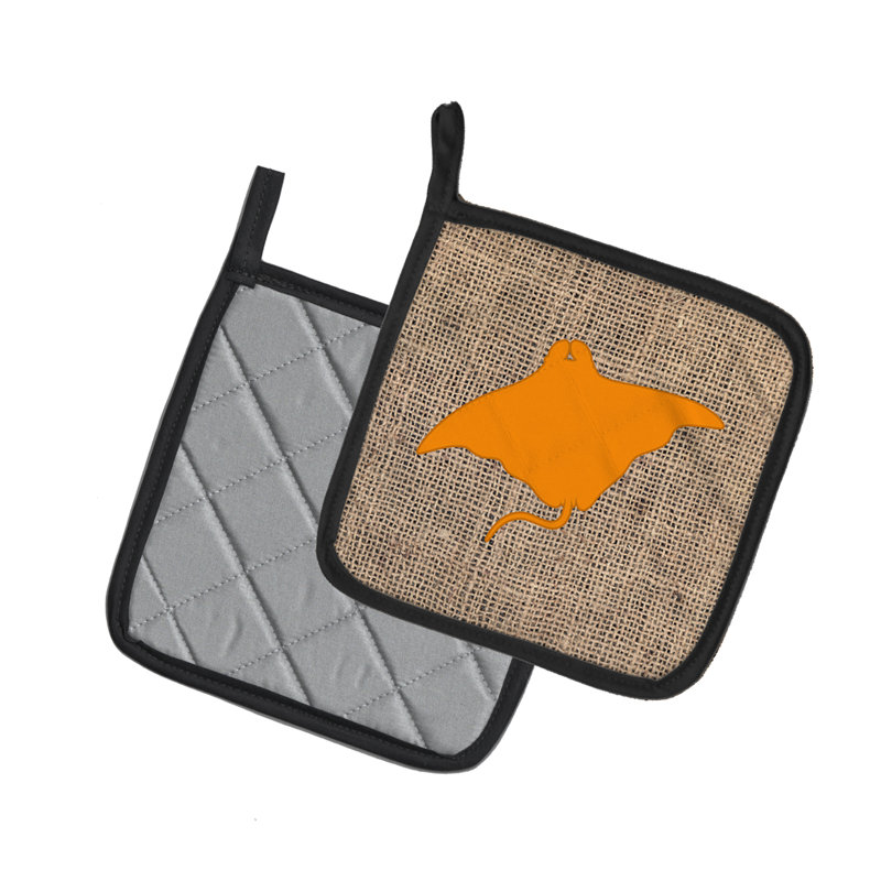 Cuisinier poignée caroline trésors Manta Ray, Orange