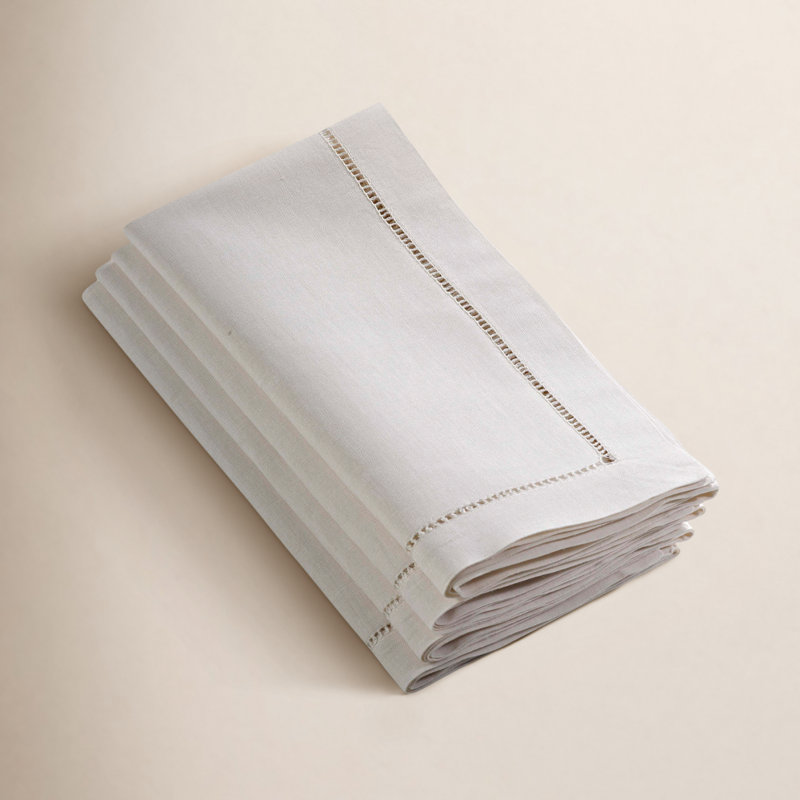 Serviette Gelder, L 12 po x L 12 po, Écru
