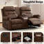 Causeuse manuelle inclinable avec console de rangement et porte-gobelets-8121012