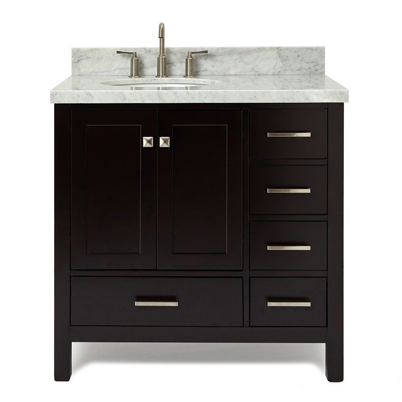 Ensemble de meuble-lavabo simple 37 po Cambridge, Espresso