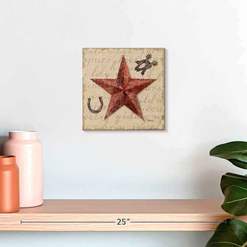 Lelar Bandana Barn Star, 10" H x 10" W