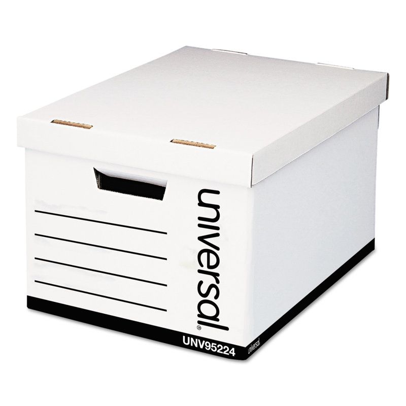 Quick Set-Up Lift-Off Lid Storage Box, 12/Carton