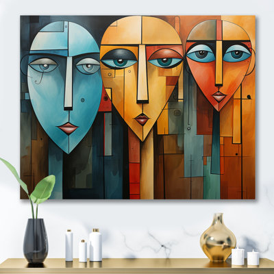 " Cubism Geometric Portrait XI "