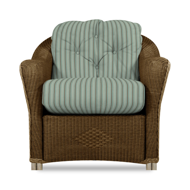 Reflections Outdoor Lounge Chair, Bark, Rollo Linen