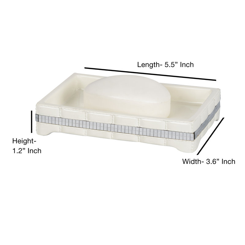 Giraffe Soap Dish, White