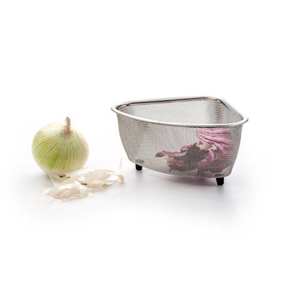 Design Imports Stainless Steel Over The Sink Strainer