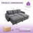 90.9'' L-Shaped Pull-Out Sofa Bed-624163970