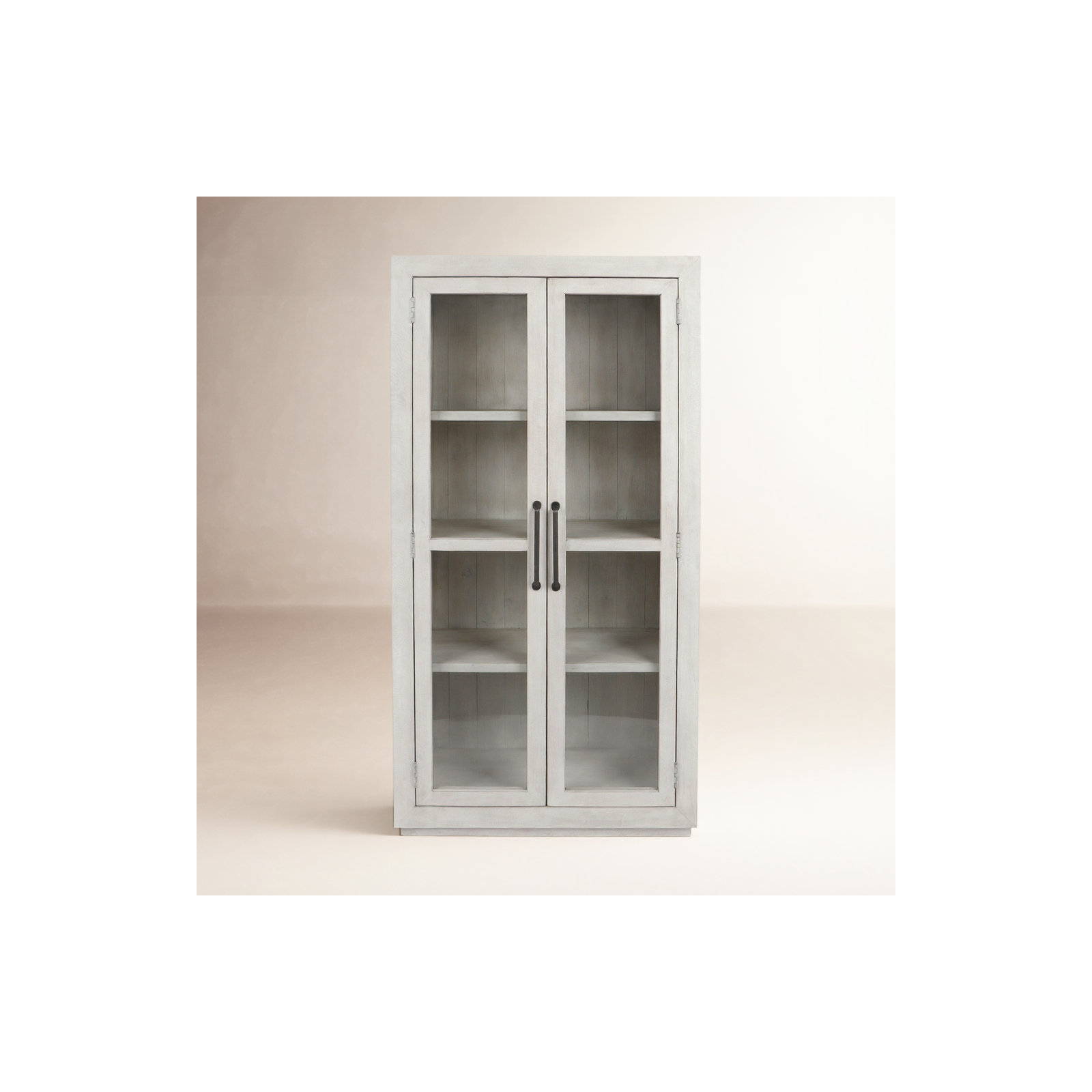 Kinston Dining Cabinet, Distressed Ivory