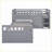 Twin L-Shaped Space-Saving Loft &amp; Platform Bed with 7 Drawers - Gray Pine Wood/MDF/Plywood for Small Bedrooms-642128406