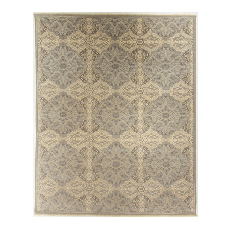 Hand Knotted Geometric Indoor Rug