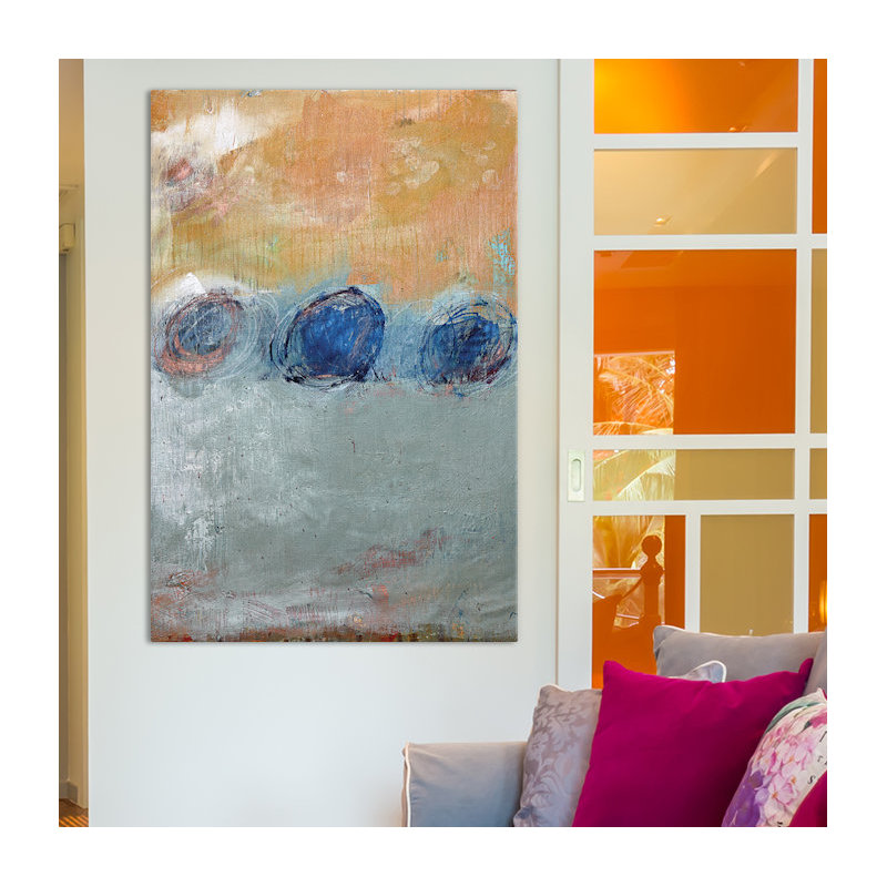Art mural sale sur toile tendue, H 26 po x l 18 po x P 1,5 po, Toile avec cadre noir, Pas de tapis