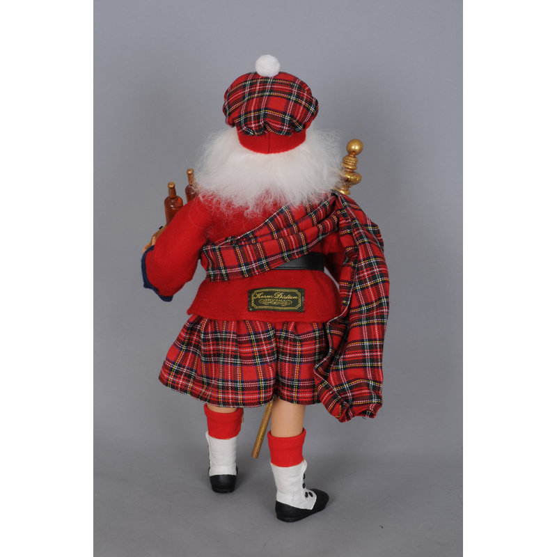 Scottish Santa Figurine