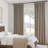 100%Full Blackout Linen Curtains,Pinch Pleated Curtains,Lined Drapes Set of 2(With Hooks and Rings)-1177681428-1177681427