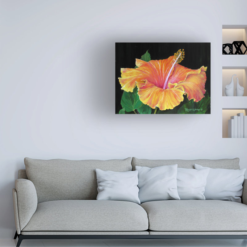 Hibiscus par Tanja Ware - Photographie sur toile tendue, H 14 po x l 19 po