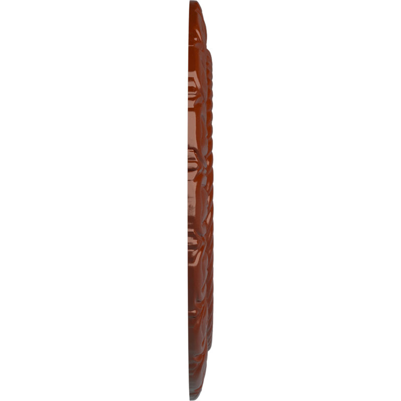 Endurathane Claremont Ceiling Medallion, 9"OD x 4 1/2"ID x 1/2"P (Fits Canopies up to 5 5/8"), Hand-Painted Firebrick Finish
