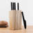 Ron 6Pc Knife Block Set Black (5 Knives & Block)