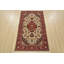 Tapis Qom fin 97 cm x 157 cm, laine/soie ivoire, tapis traditionnel noué à la main