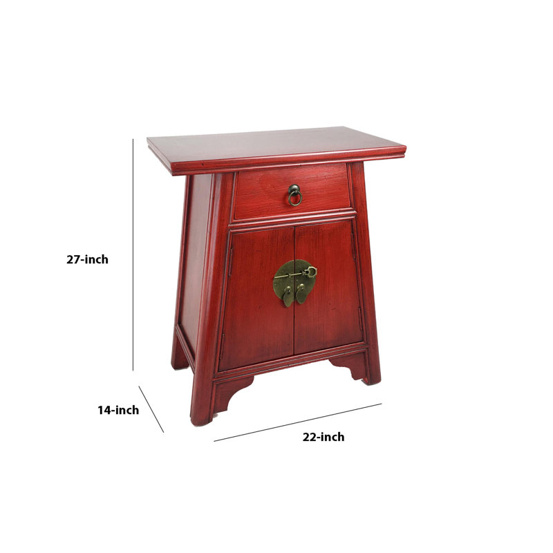 Accent Cabinet, Red