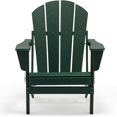 Chaise Adirondack d'extérieur, chaise de foyer d'extérieur en plastique, chaise de jardin pliante résistante aux intempéries pour terrasse extérieure