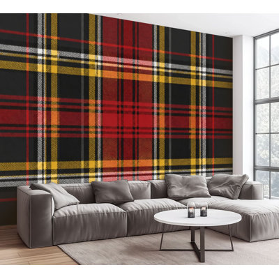 Papier peint adhésif tartan à carreaux Tartan à carreaux sans couture de couleur pour la conception de tissu