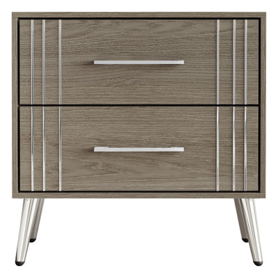 Carbajal 2 Drawer Nightstand