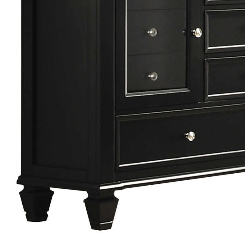 Ambriana 11 - Drawer 60.85'' W Dresser, Black