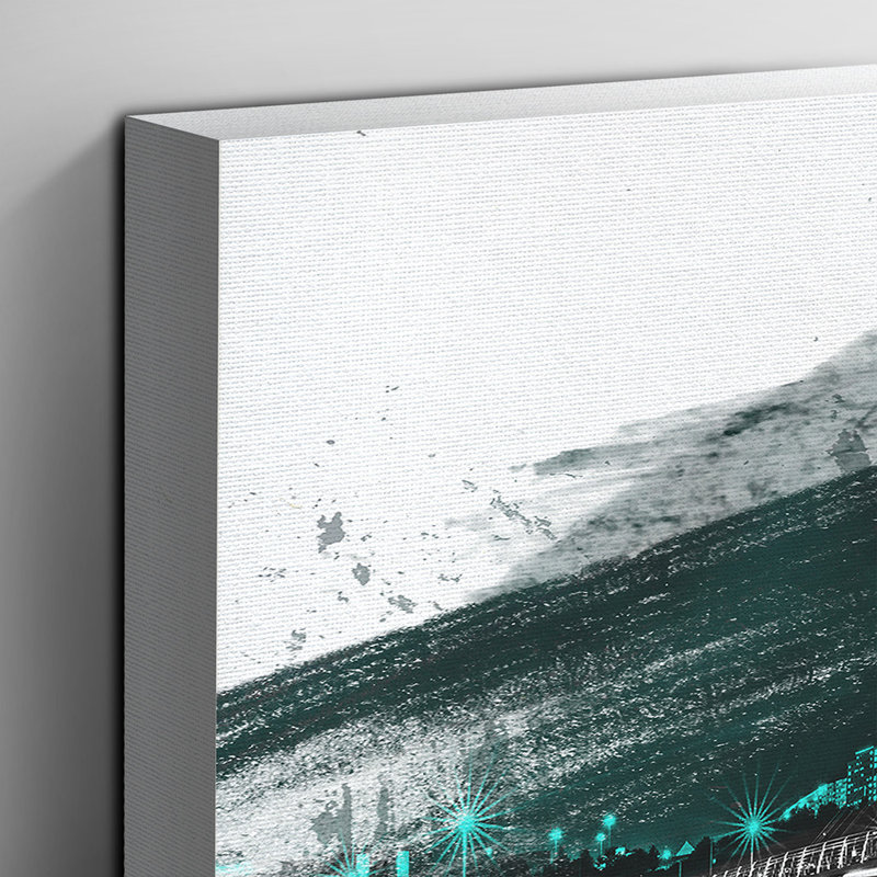 Millennium Bridge Newcastle - Wrapped Canvas, 50cm H x 76cm W