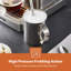 GEEPAS Espresso Coffee Machine with Milk Frother, 20 Bar Pressure | 1.8L Detachable Water Tank, Stainless Steel Housing | 1465W