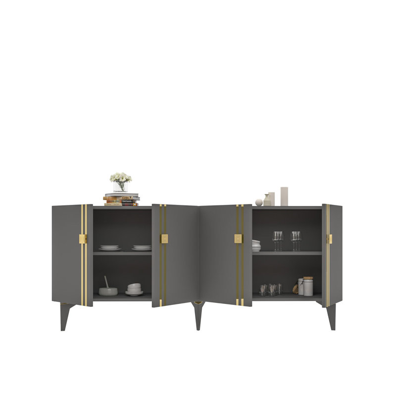 Olivia 150cm Console Table, Grey