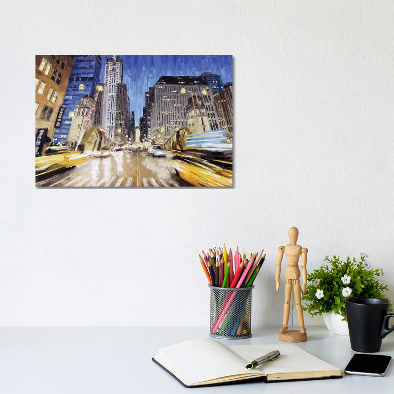 Lasalle Bridge 1 Piece Wrapped Canvas Painting, 20.32 cm H x 30.48 cm W