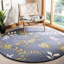 Tapis floral en laine et viscose touffeté à la main Candelo Soho-2086889207