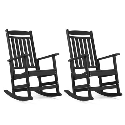 Chaise berçante d'extérieur en plastique