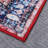 Washable Area Rug, Vintage Medallion Low Pile Non Slip Foldable Pearl Velvet Indoor Carpet, Light Red Tone, 2'x6'-1956870818