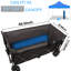 Chariot utilitaire pliable robuste et prolongé de 51 pouces - capacité de 480 lb, cadre ultra-stable breveté, pliage 1: 6 peu encombrant et roues tout-terrain de 7 po, aucun assemblage requis, noir-gris-126447054