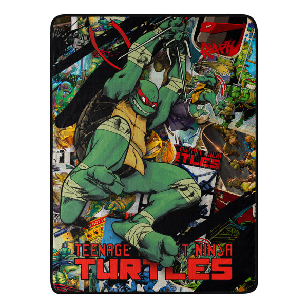 Teenage Mutant Ninja Turtles Green Mutant Mayhem Group Giant Vinyl Peel and  Stick Wall Decals