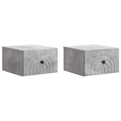 33cm W Manufactured Wood Bedside Table