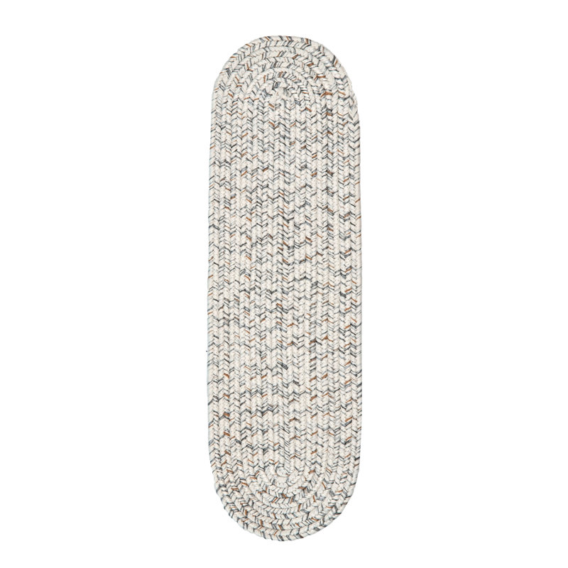 Luchezar Handmade Braided Ivory Indoor/Outdoor Rug, Oval 3' x 5'