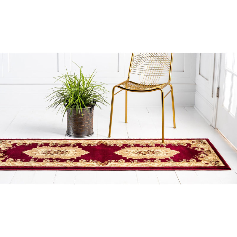 Debora Oriental Area Rug, Runner 2'7" x 10', Burgundy