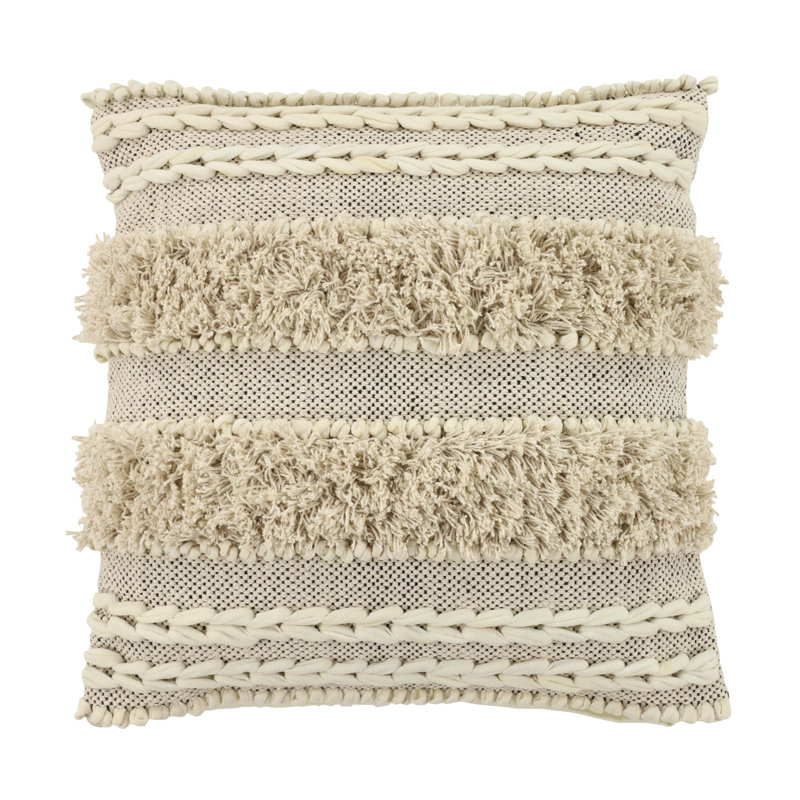 Coussin en coton Johana, 20 po x 20 po