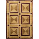 Himalayan Hand Woven Wool Geometric Area Rug