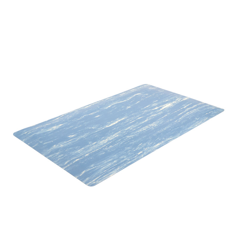 Tapis de cuisine Marble Sof-Tyle Grande, Rectangle 2 pi x 3 pi, Bleu