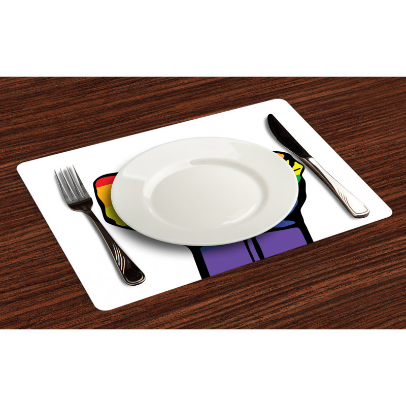 Polyester Abstract Rectangle Placemat