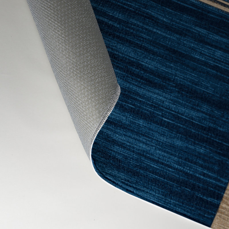 Tapis intérieur / extérieur gris HorizontalStripes, Rectangle 9 pi x 12 pi