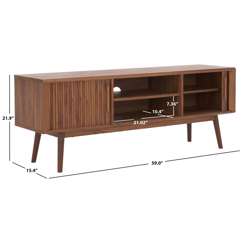 Johnye Storage TV Stand, Walnut