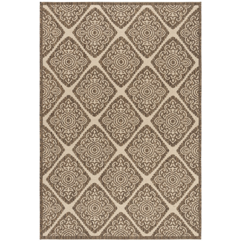 Frankee Performance Ikat Indoor/Outdoor Area Rug, Rectangle 3' x 5'