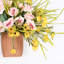 Arrangement floral de marguerite artificielle pour porte d'entrée murale-391009681