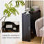 Table pliante avec tablette de rangement, bureau d'ordinateur pliable de 32,6 pouces pour les petits espaces, petit bureau d'écriture pour chambre à coucher, bureau à domicile et appartement, noir-934937008