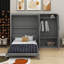 Grand lit escamotable mural avec placard-1630221510