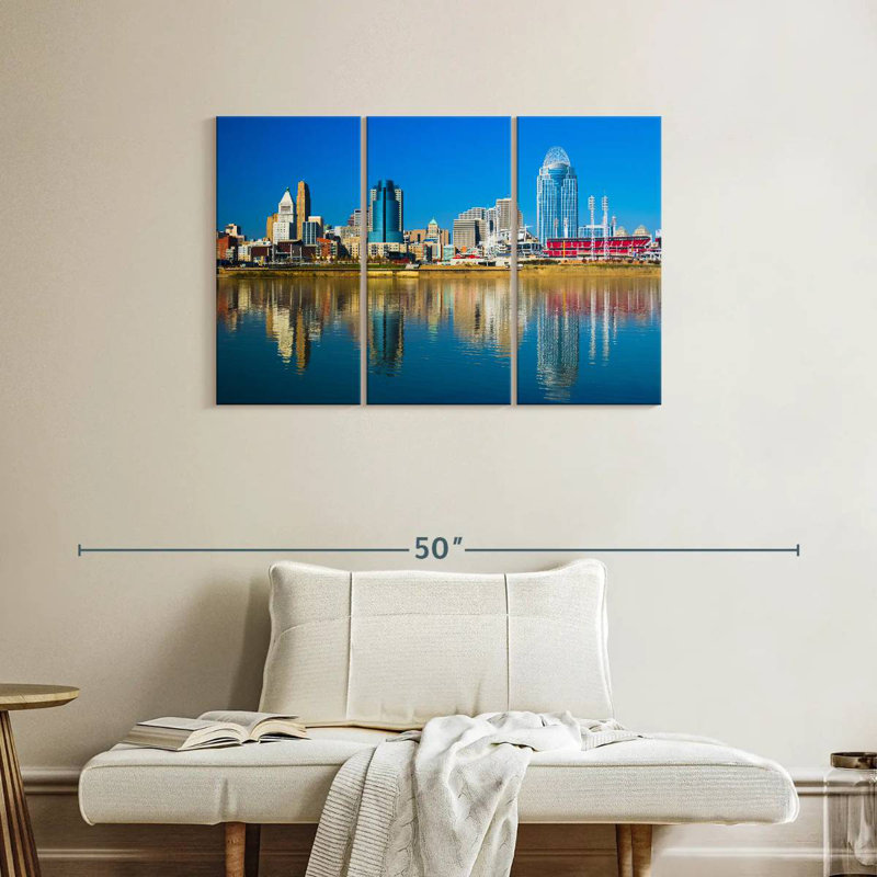 Nicci Cincinnati Riverfront, 24" H x 38" W