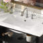 Meuble-lavabo 36 po avec lavabo en céramique, tablette réglable et tablette ouverte-2084353849